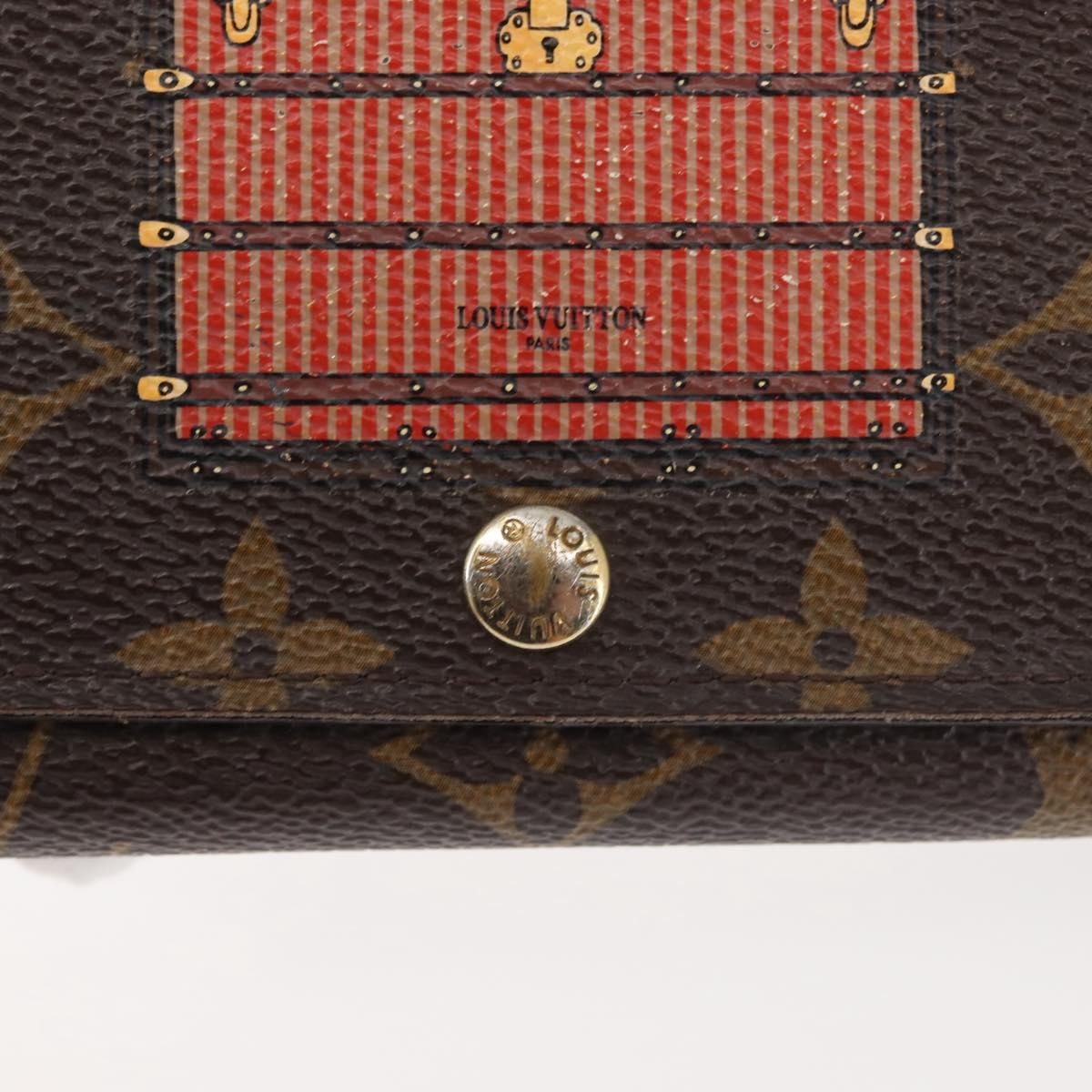 Louis Vuitton Vintage Sarah Wallet Monogram Canvas Brown Canvas Wallets Accessory