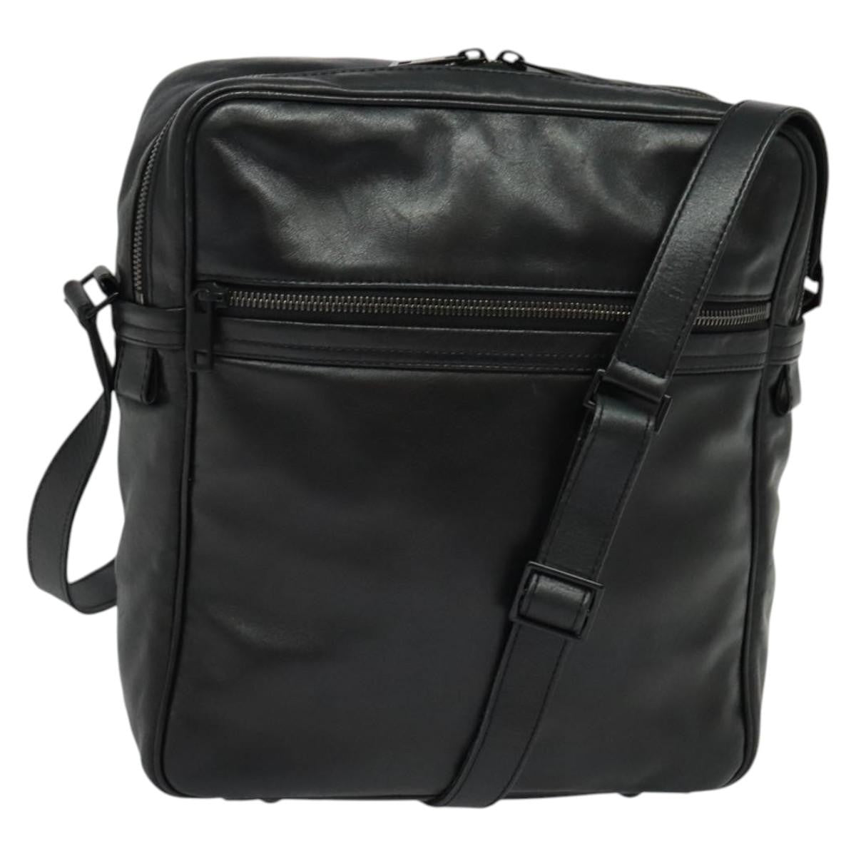 Louis Vuitton Clarkson Messenger Bag Monogram Shadow Leather Black Leather Bag