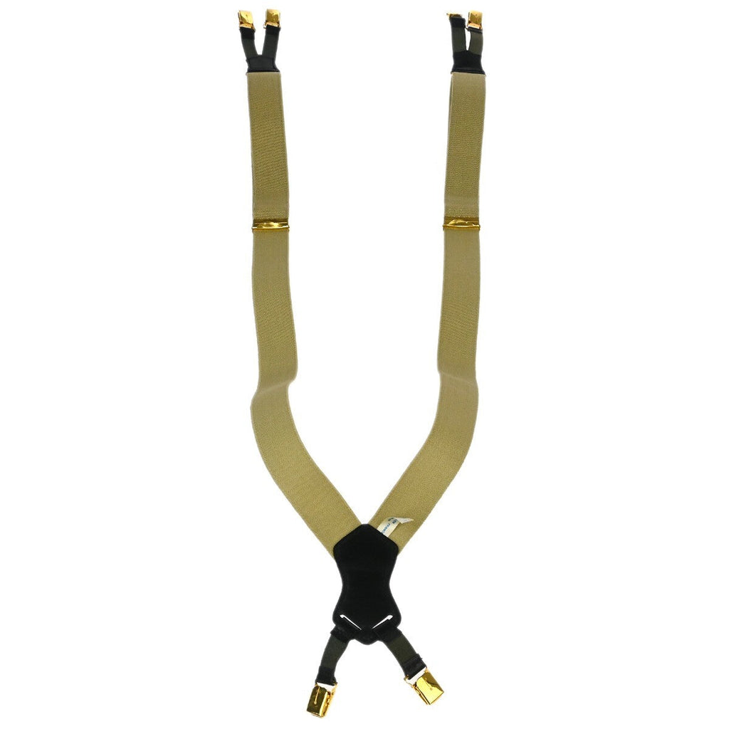 Chanel Logo Suspenders Canvas Beige Canvas Belts Accessory