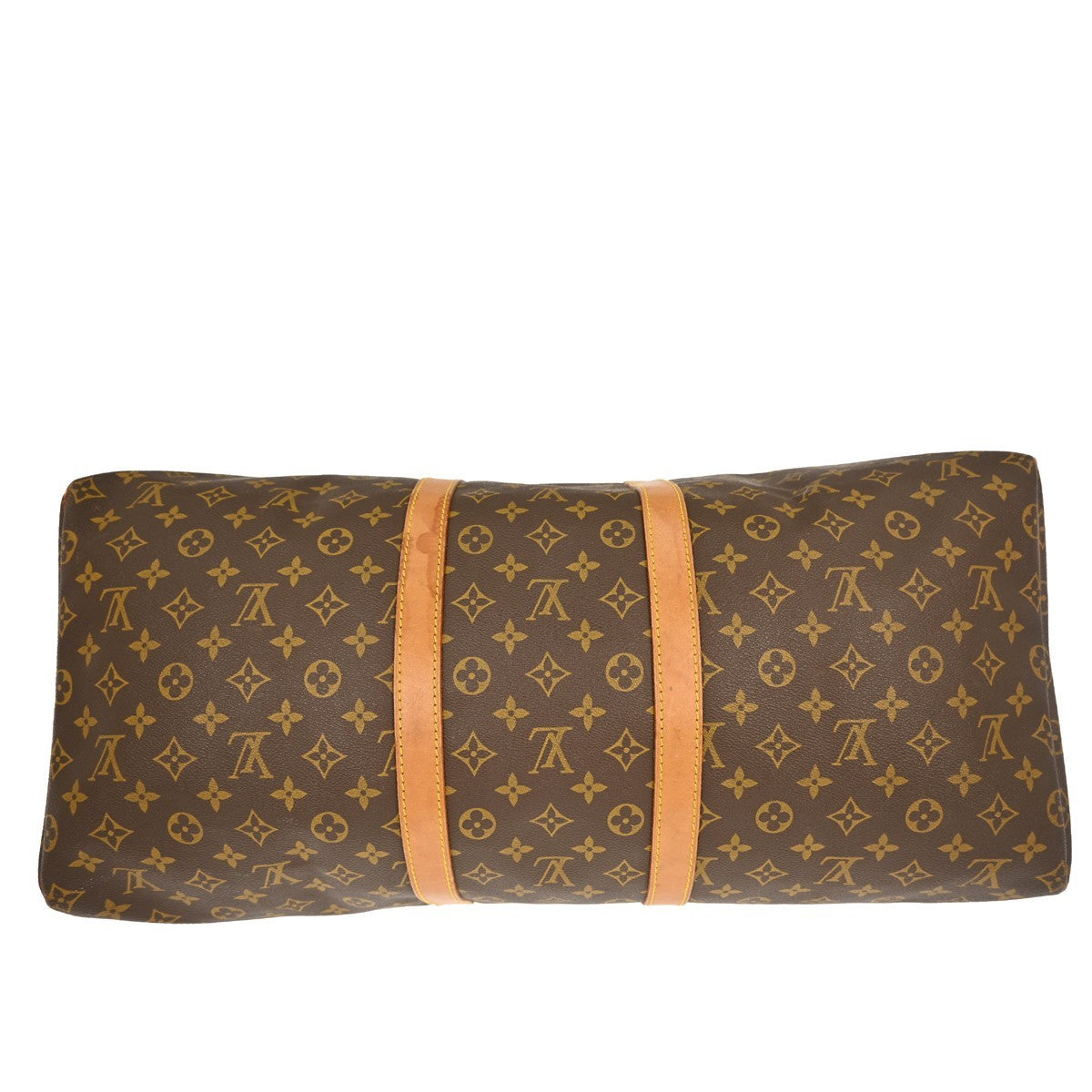 Louis Vuitton Keepall Bag Monogram Canvas Brown Canvas Travel Bag