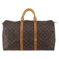 Louis Vuitton Keepall Bag Monogram Canvas Brown Canvas Travel Bag