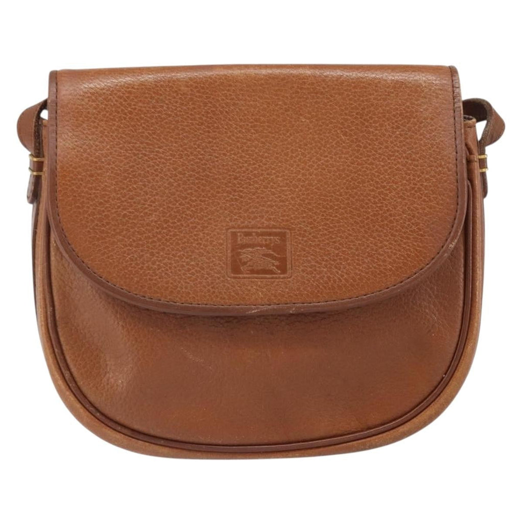 Burberry Vintage Shoulder Bag Leather Brown Leather Shoulder Bag