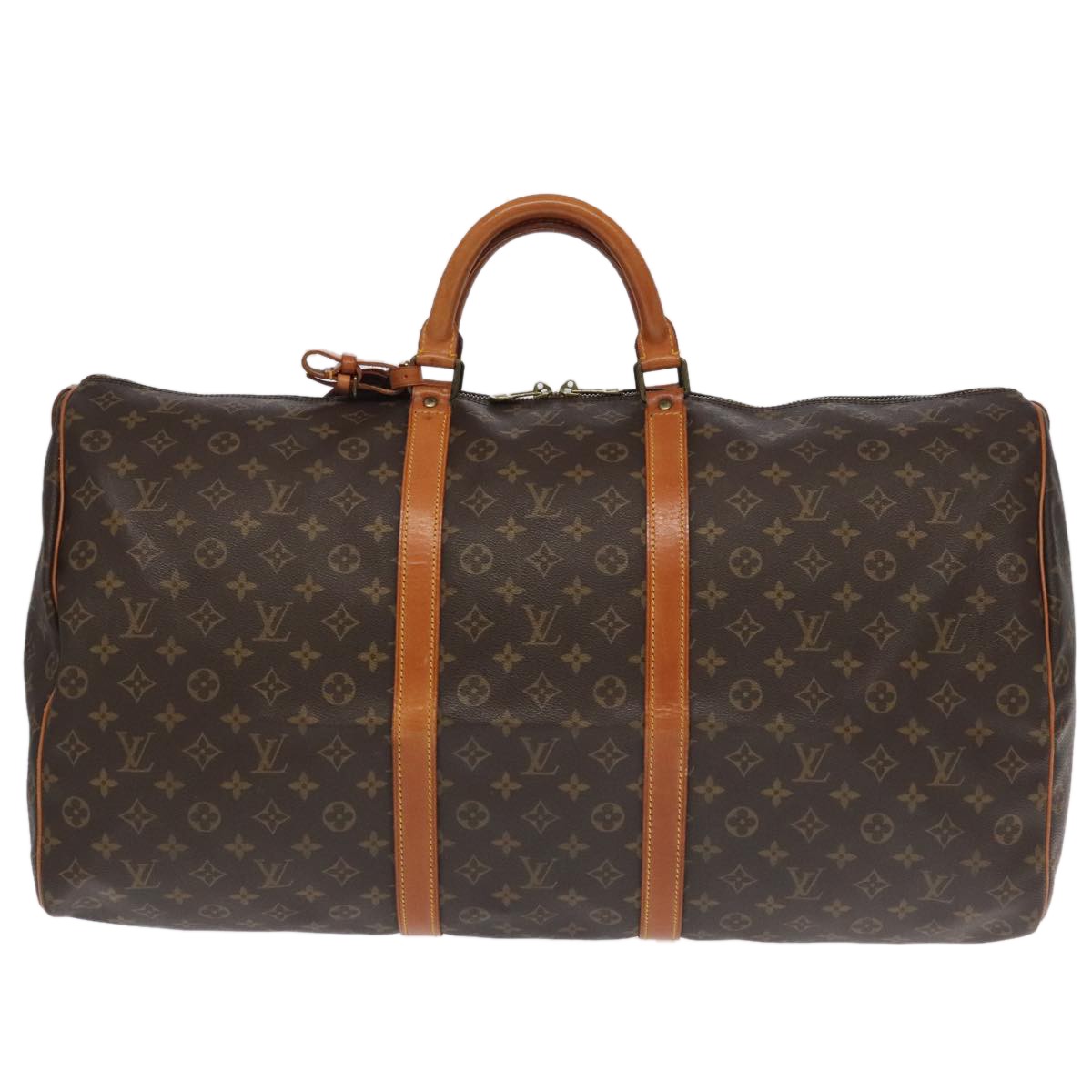 Louis Vuitton Keepall Bag Monogram Canvas Brown Canvas Travel Bag