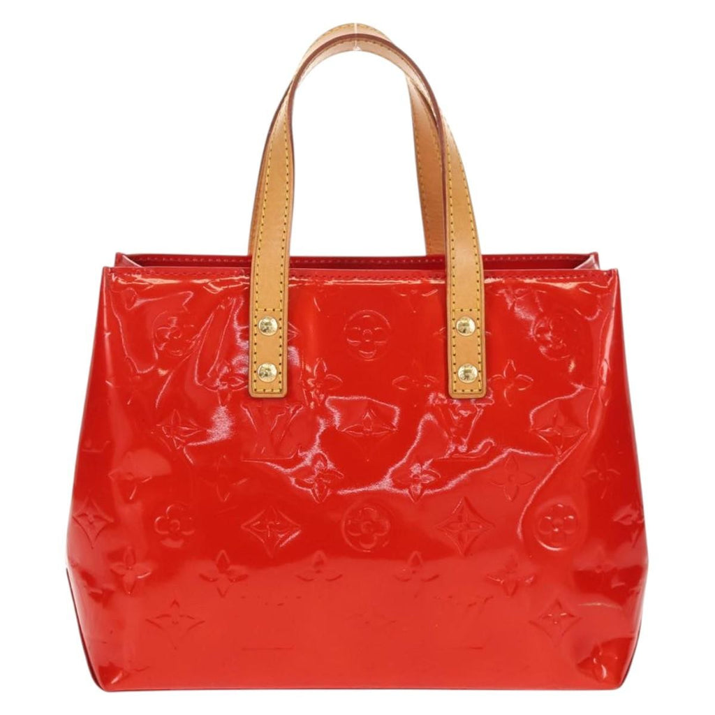 Louis Vuitton Reade Handbag Monogram Vernis Red Patent_Leather Handbag
