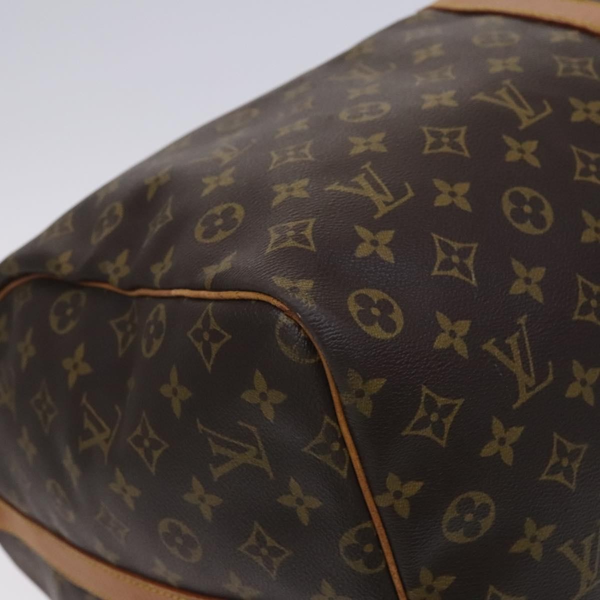 Louis Vuitton Keepall Bandouliere Bag Monogram Canvas Brown Canvas Travel Bag