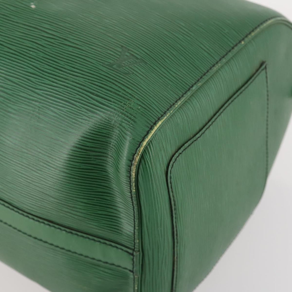 Louis Vuitton Keepall Bag Epi Leather Green Leather Travel Bag