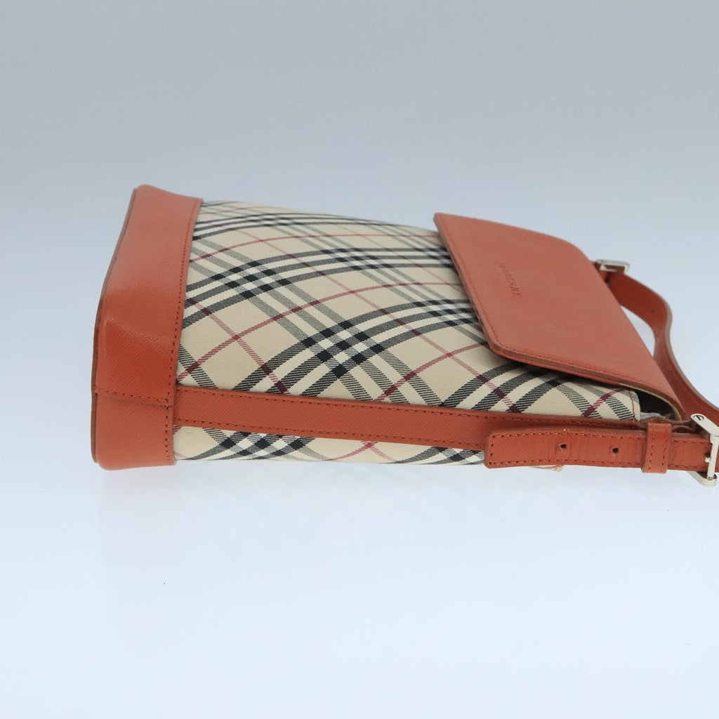 Burberry Nova Check Shoulder Bag Canvas And Leather Beige Canvas Shoulder Bag
