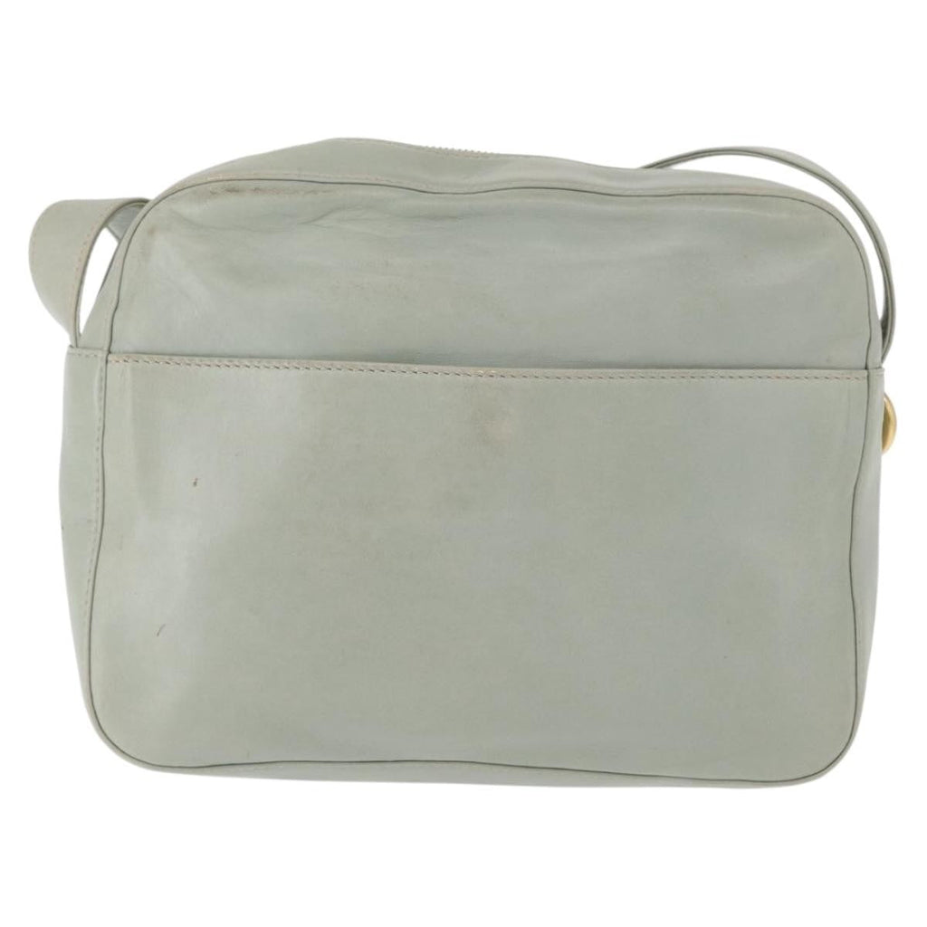 Celine Circle Logo Leather Green Leather Shoulder Bag Bag