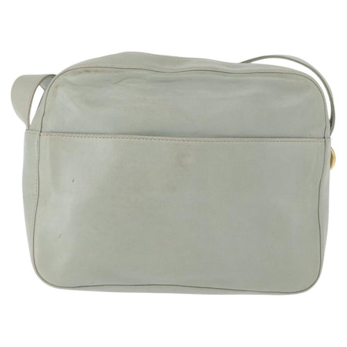 Celine Circle Logo Leather Green Leather Shoulder Bag Bag