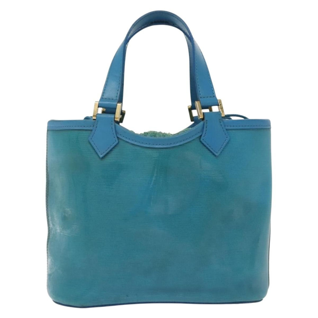 Louis Vuitton Plage Lagoon Bay Handbag Vinyl Epi Leather Blue Leather Bag