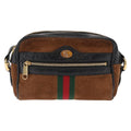 Gucci Ophidia Shoulder Bag Suede Brown Suede Shoulder Bag Bag (Pre-Owned)