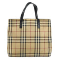 Burberry Nova Check Tote Canvas Check Pattern Beige Canvas Tote Bag