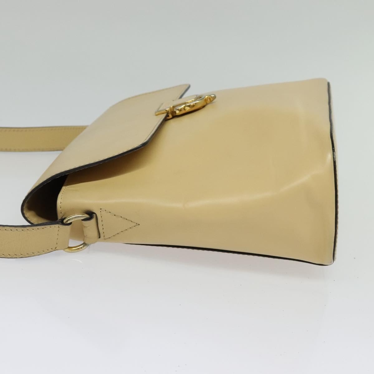 Celine Shoulder Bag Leather Beige Leather Bag