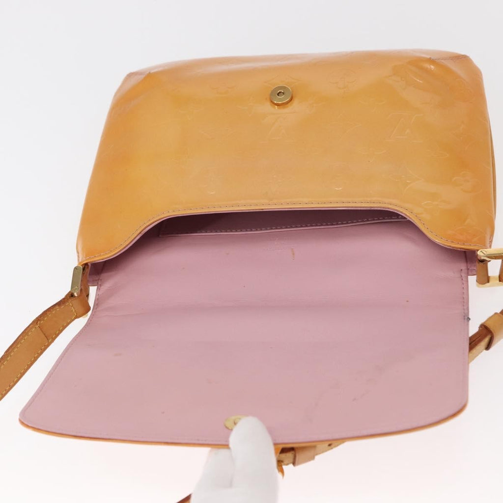 Louis Vuitton Thompson Street Handbag Monogram Vernis Yellow Patent_Leather Shoulder Bag