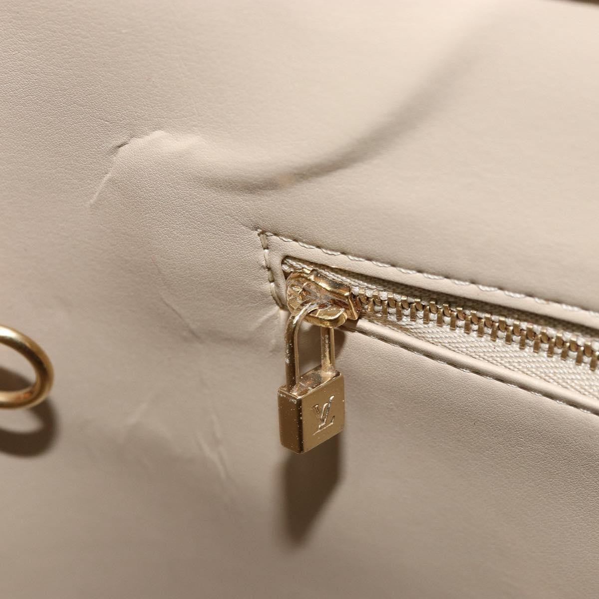 Louis Vuitton Houston Handbag Monogram Vernis Beige Patent_Leather Tote Bag