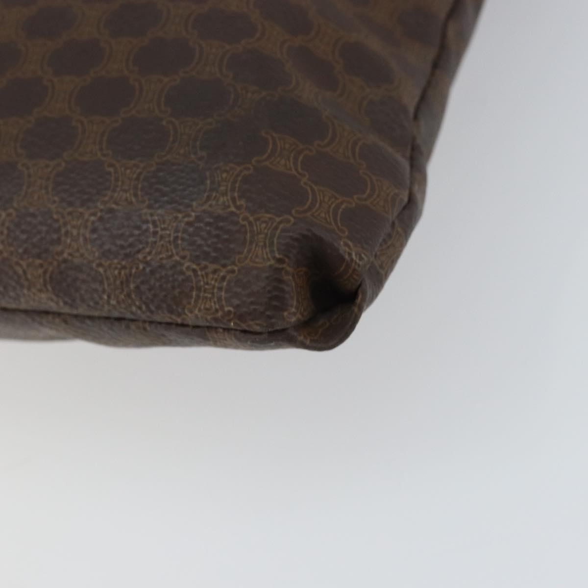 Celine Vintage Macadam Tote Bag Canvas Brown Canvas Tote Bag Bag