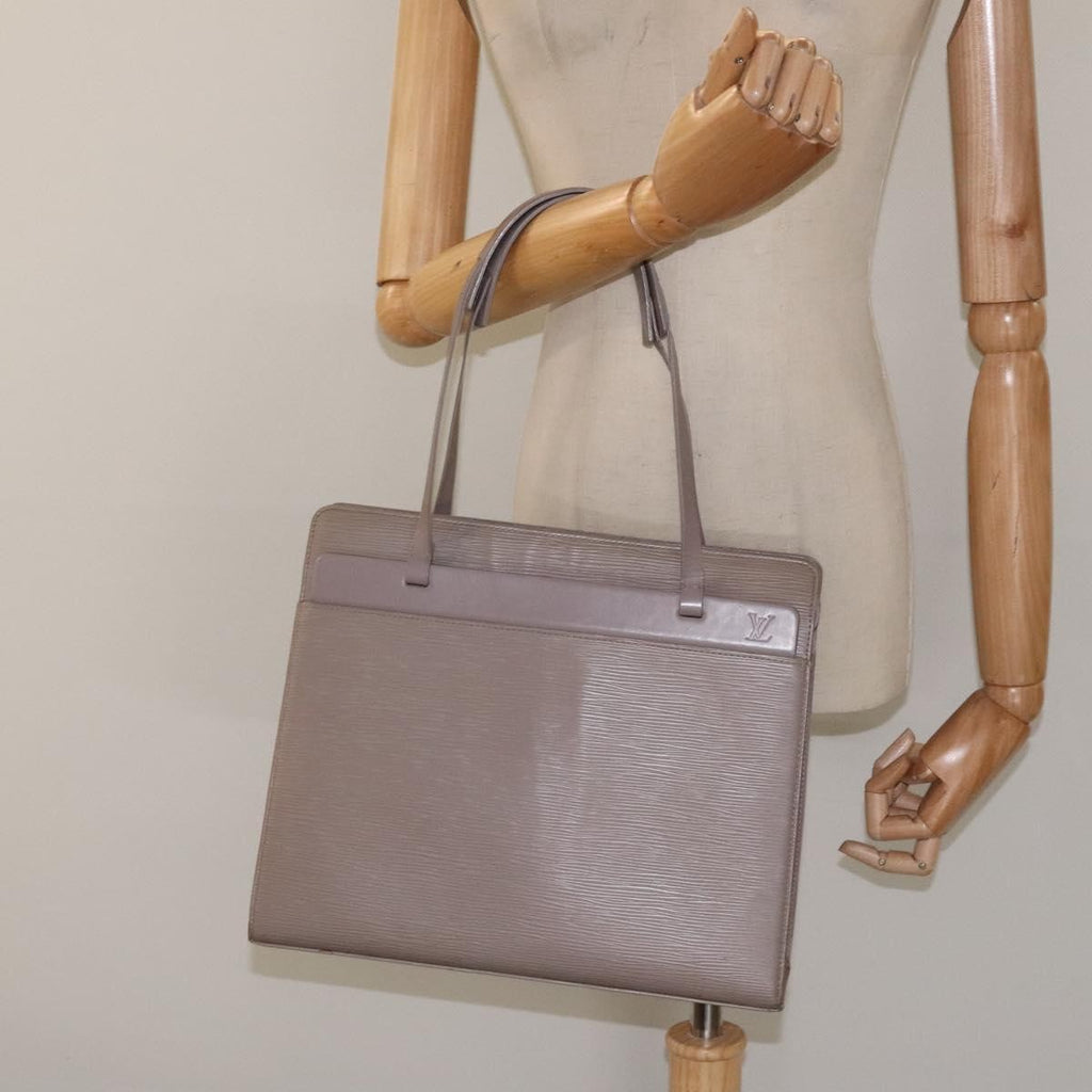 Louis Vuitton Croisette Handbag Epi Leather Purple Leather Tote Bag