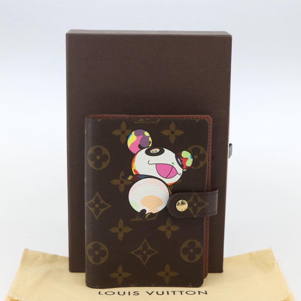 Louis Vuitton Agenda Cover Monogram Panda Brown Canvas Wallets Accessory