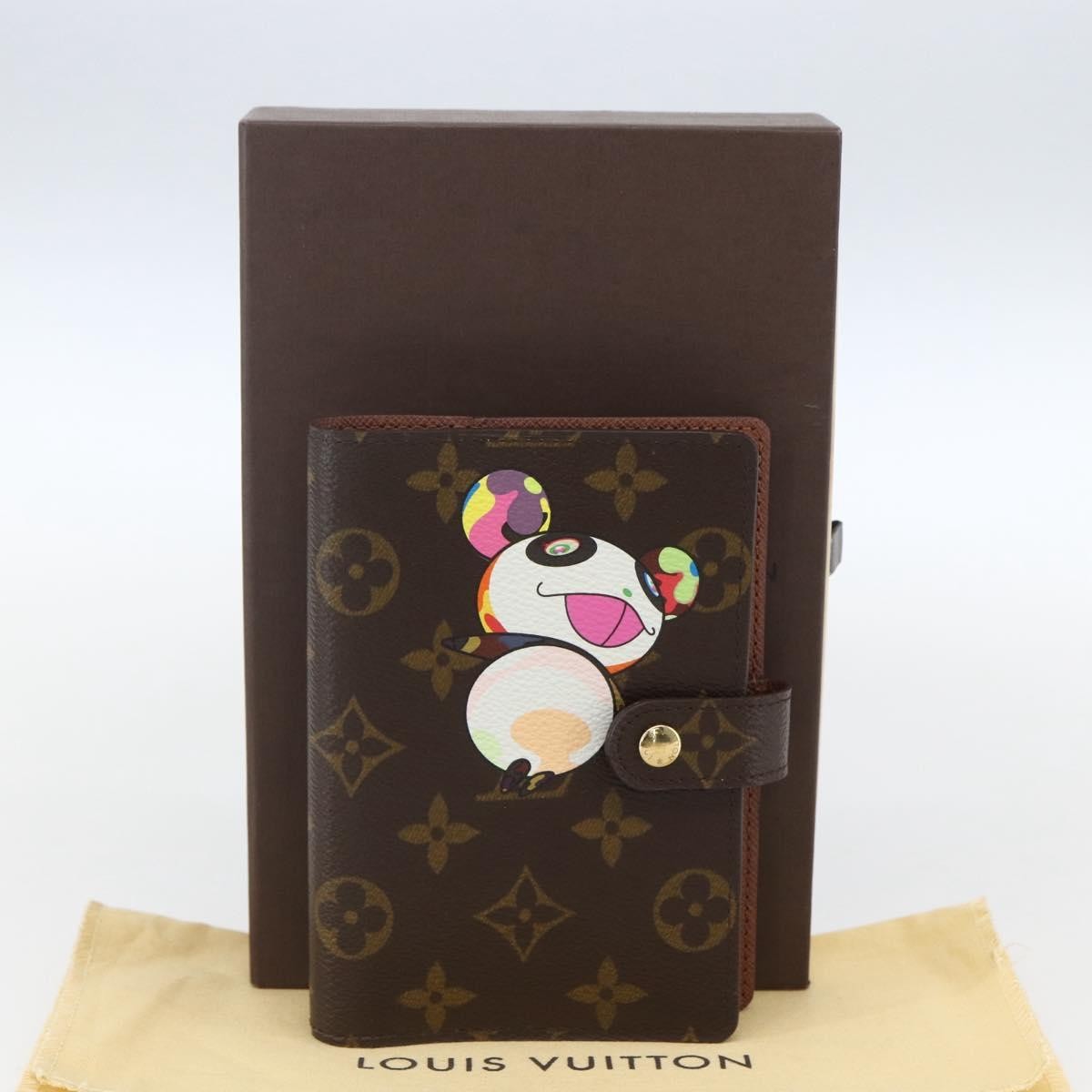 Louis Vuitton Agenda Cover Monogram Panda Brown Canvas Wallets Accessory