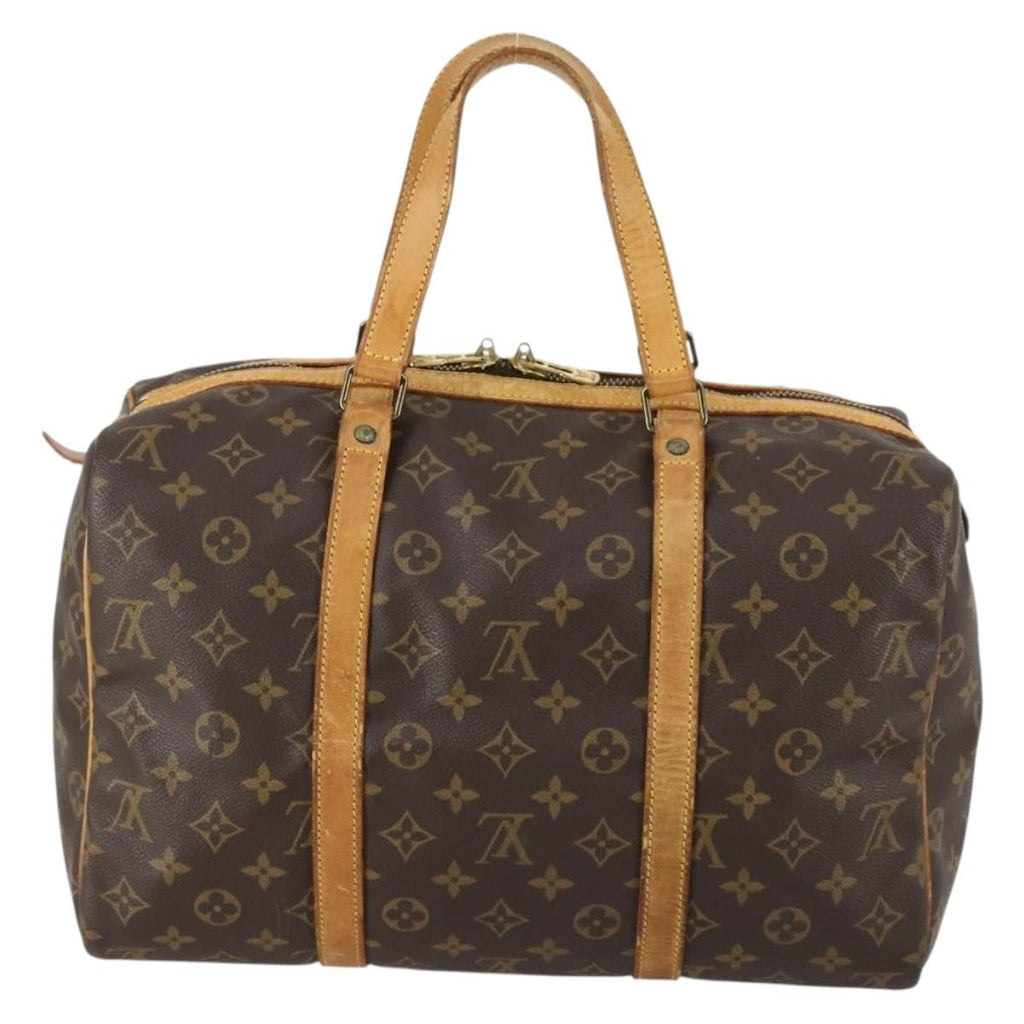 Louis Vuitton Sac Souple Handbag Monogram Canvas Brown Canvas Travel Bag