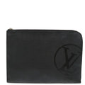 Louis Vuitton Pochette Jour Initials Epi Leather Black Leather Clutche & Pouche Bag