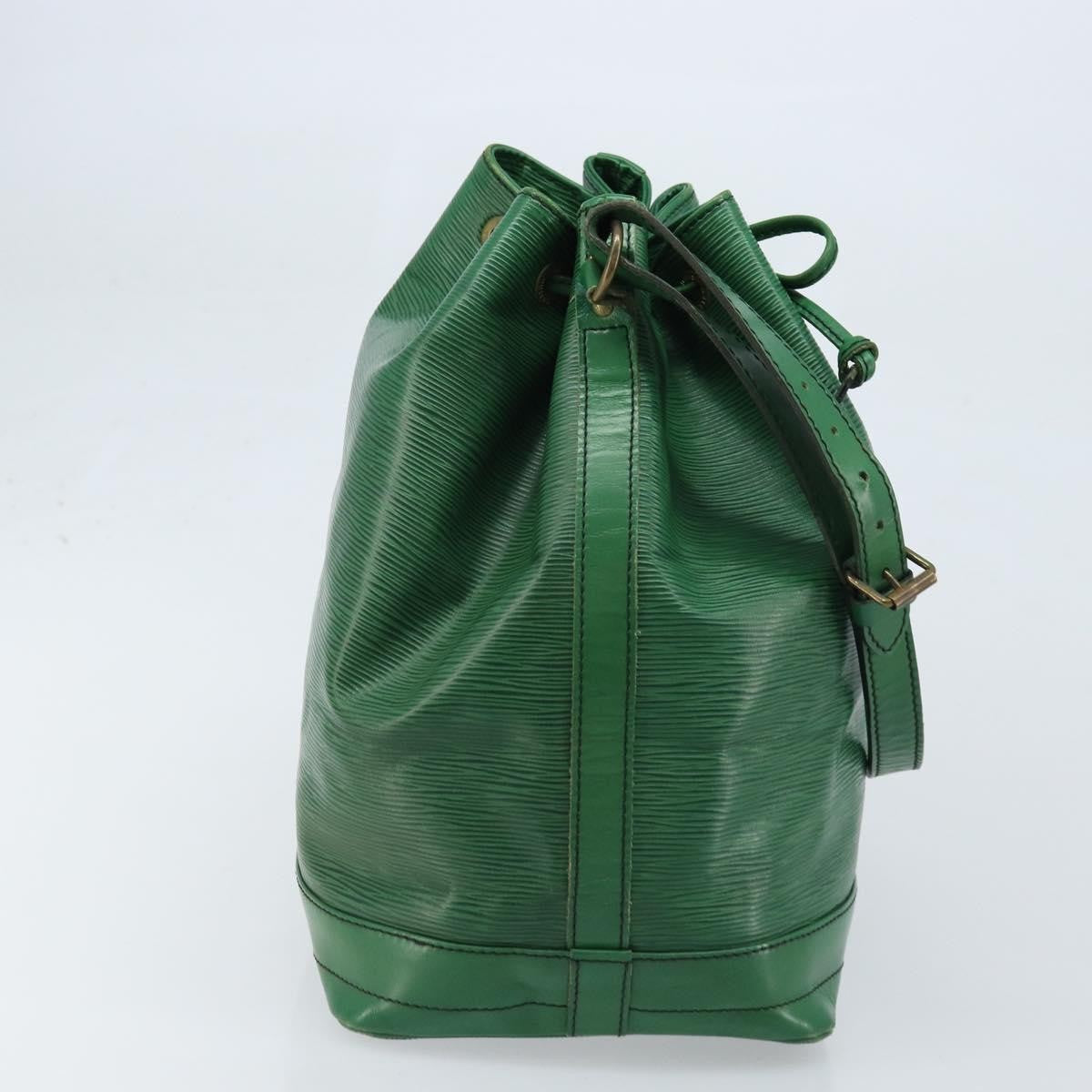 Louis Vuitton Noe Shoulder Bag Leather Green Leather Shoulder Bag