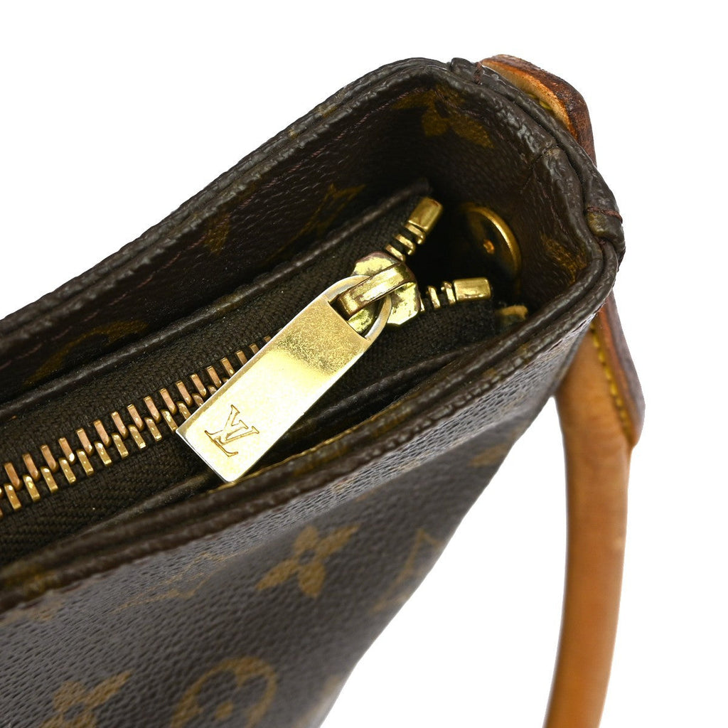 Louis Vuitton Monogram Looping Handbag Monogram Canvas Brown Canvas Shoulder Bag