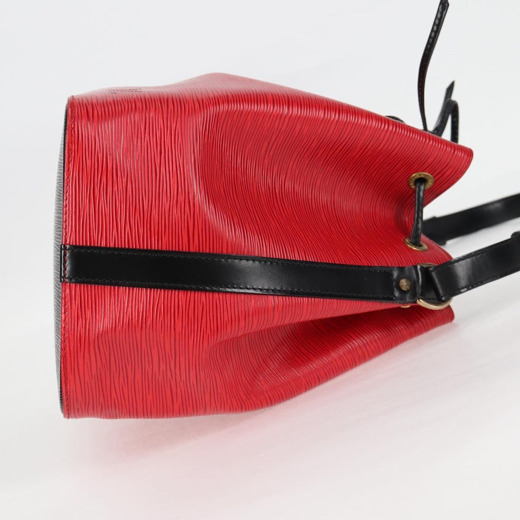 Louis Vuitton Bicolor Petit Noe Handbag Epi Leather Red Leather Shoulder Bag