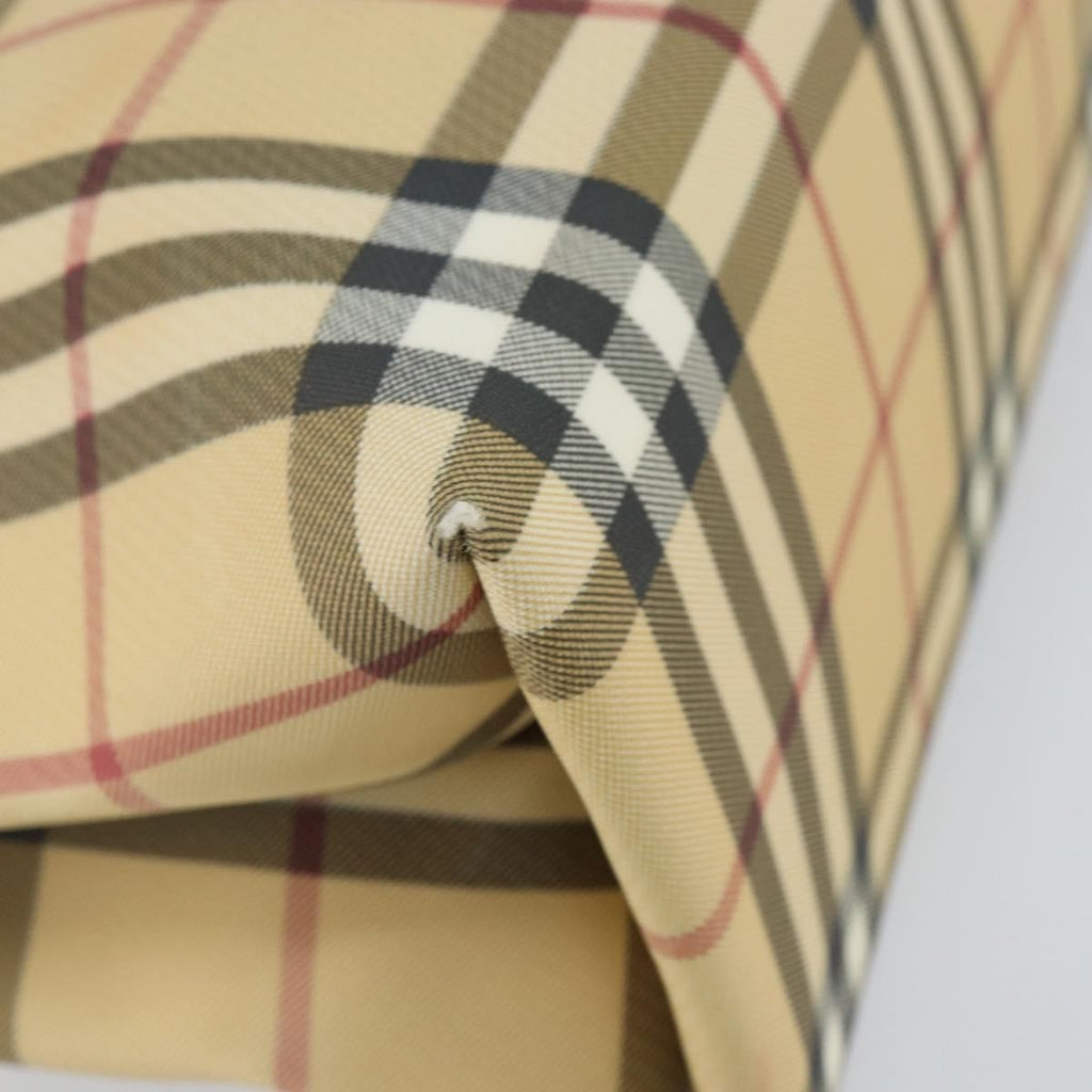 Burberry Nova Check Tote Canvas Check Pattern Beige Canvas Tote Bag