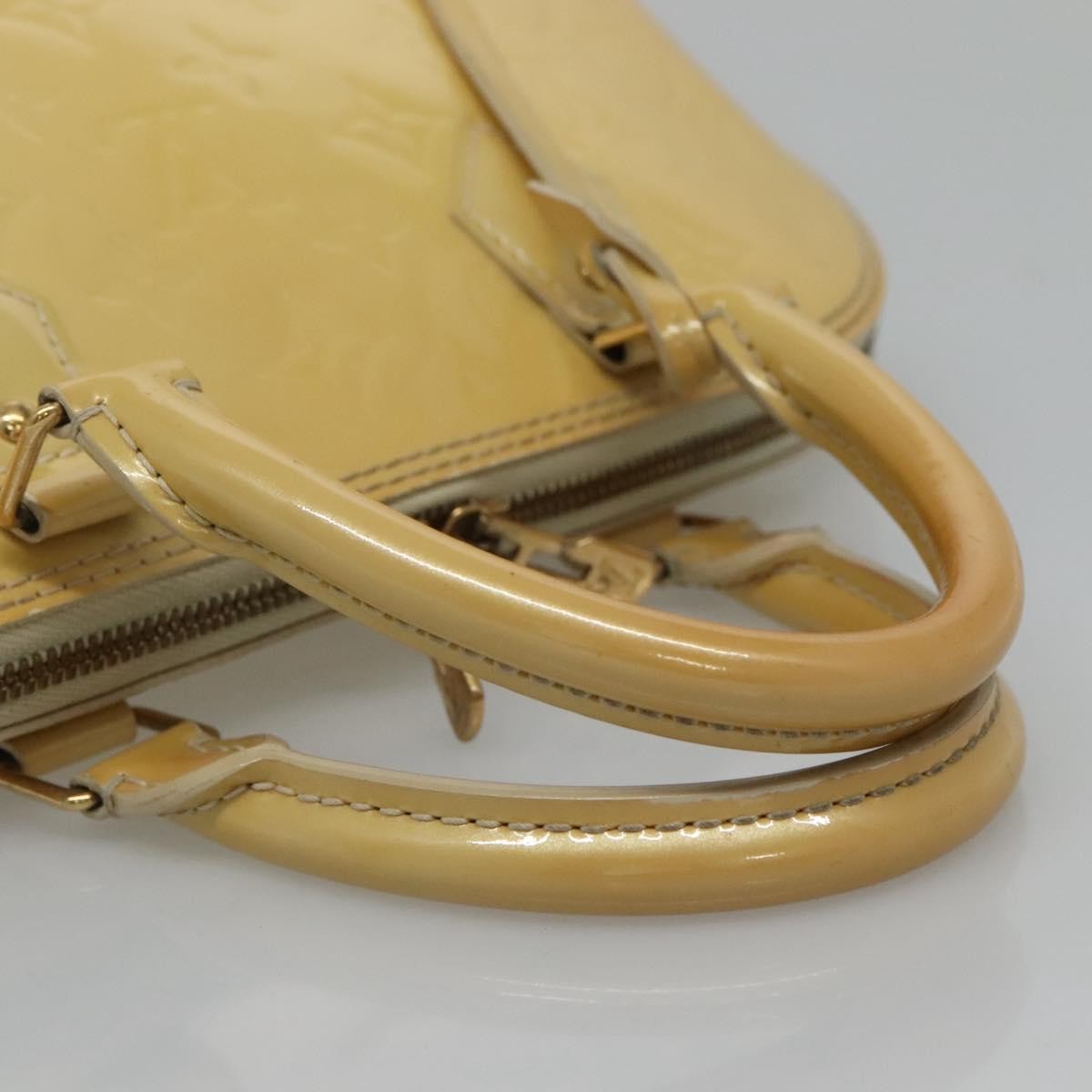 Louis Vuitton Alma Handbag Patent Leather Yellow Patent_Leather Handbag