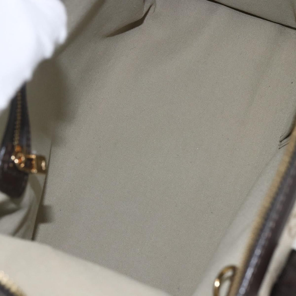 Louis Vuitton Josephine Handbag Mini Lin Khaki Canvas Handbag