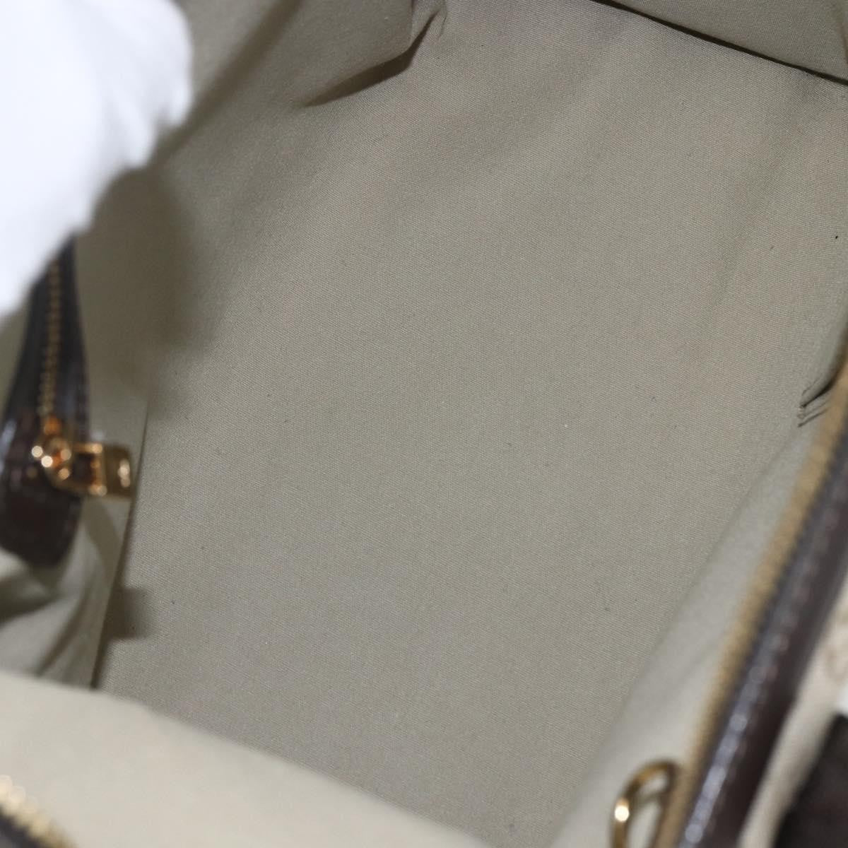Louis Vuitton Josephine Handbag Mini Lin Khaki Canvas Handbag