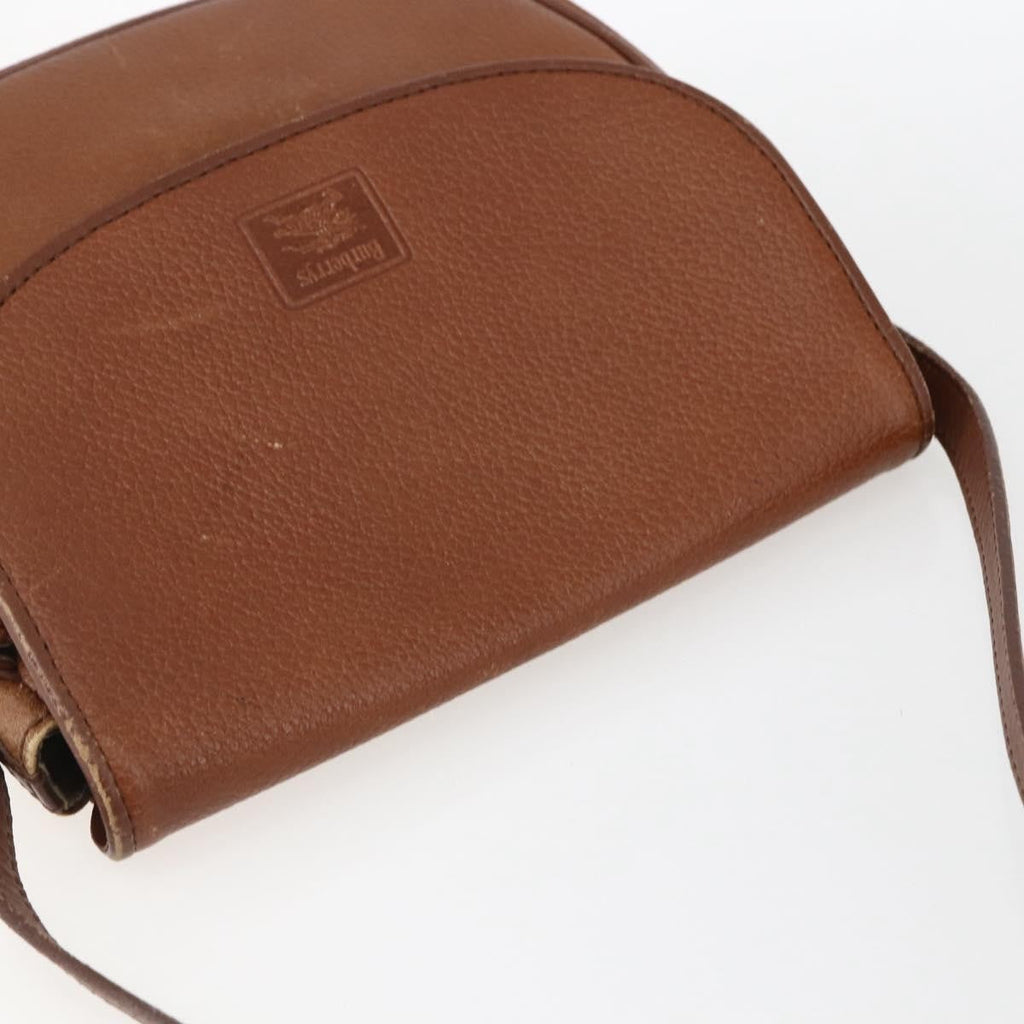 Burberry Vintage Shoulder Bag Leather Brown Leather Shoulder Bag