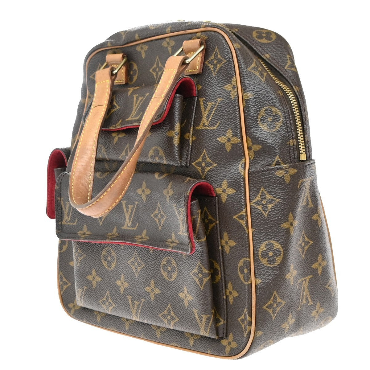 Louis Vuitton Excentri-Cite Handbag Monogram Canvas Brown Canvas Handbag