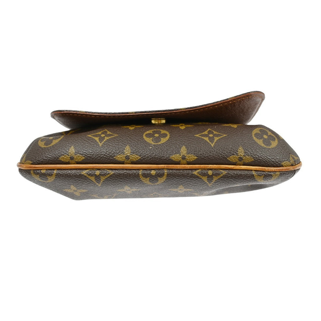 Louis Vuitton Musette Salsa Handbag Monogram Canvas Brown Canvas,Leather Shoulder Bag