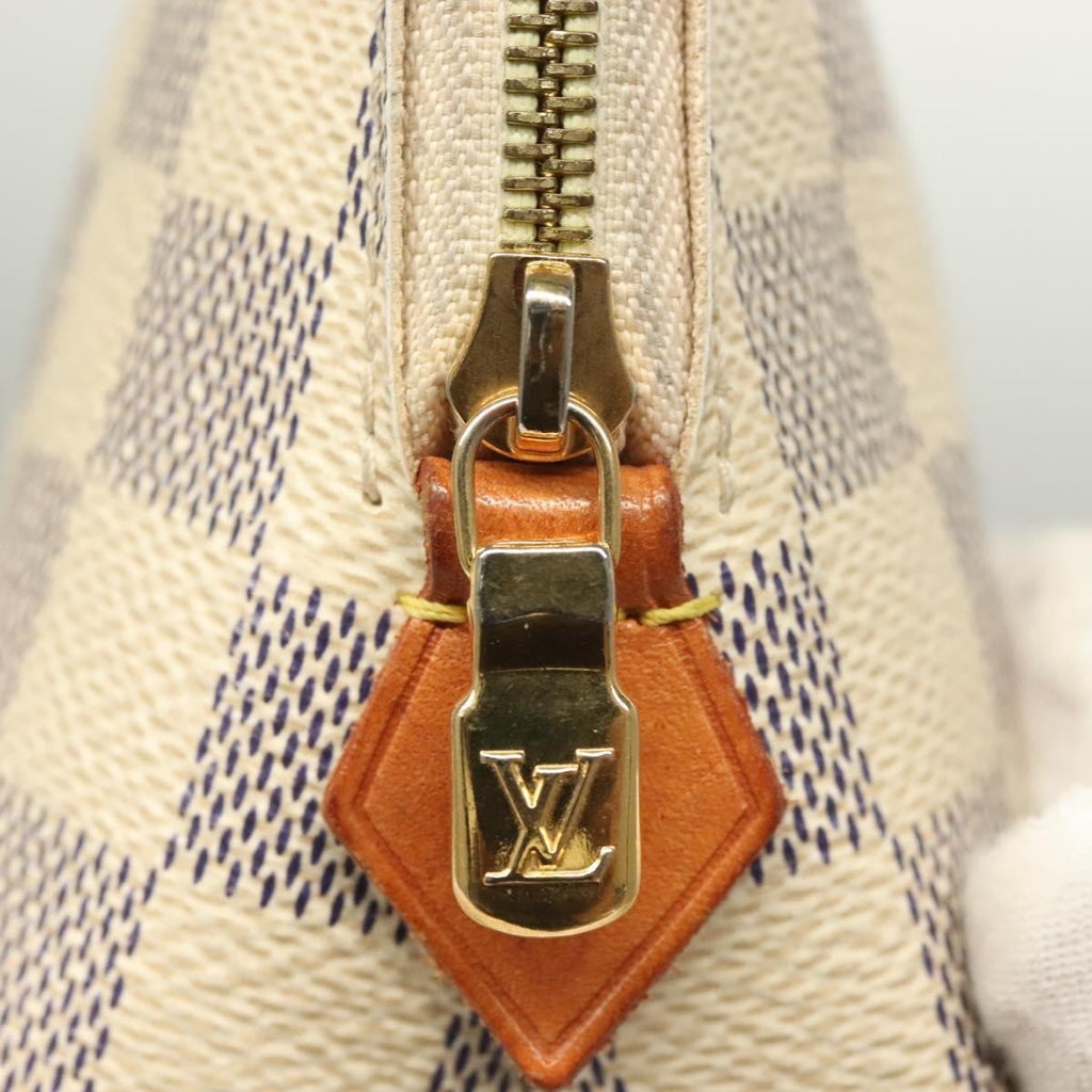 Louis Vuitton Cosmetic Pouch Damier White Canvas Bag