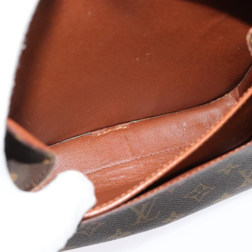 Louis Vuitton Cartouchiere Handbag Monogram Canvas Brown Canvas Shoulder Bag