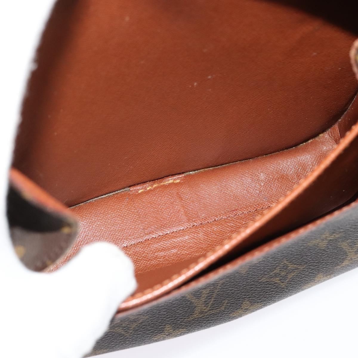 Louis Vuitton Cartouchiere Handbag Monogram Canvas Brown Canvas Shoulder Bag