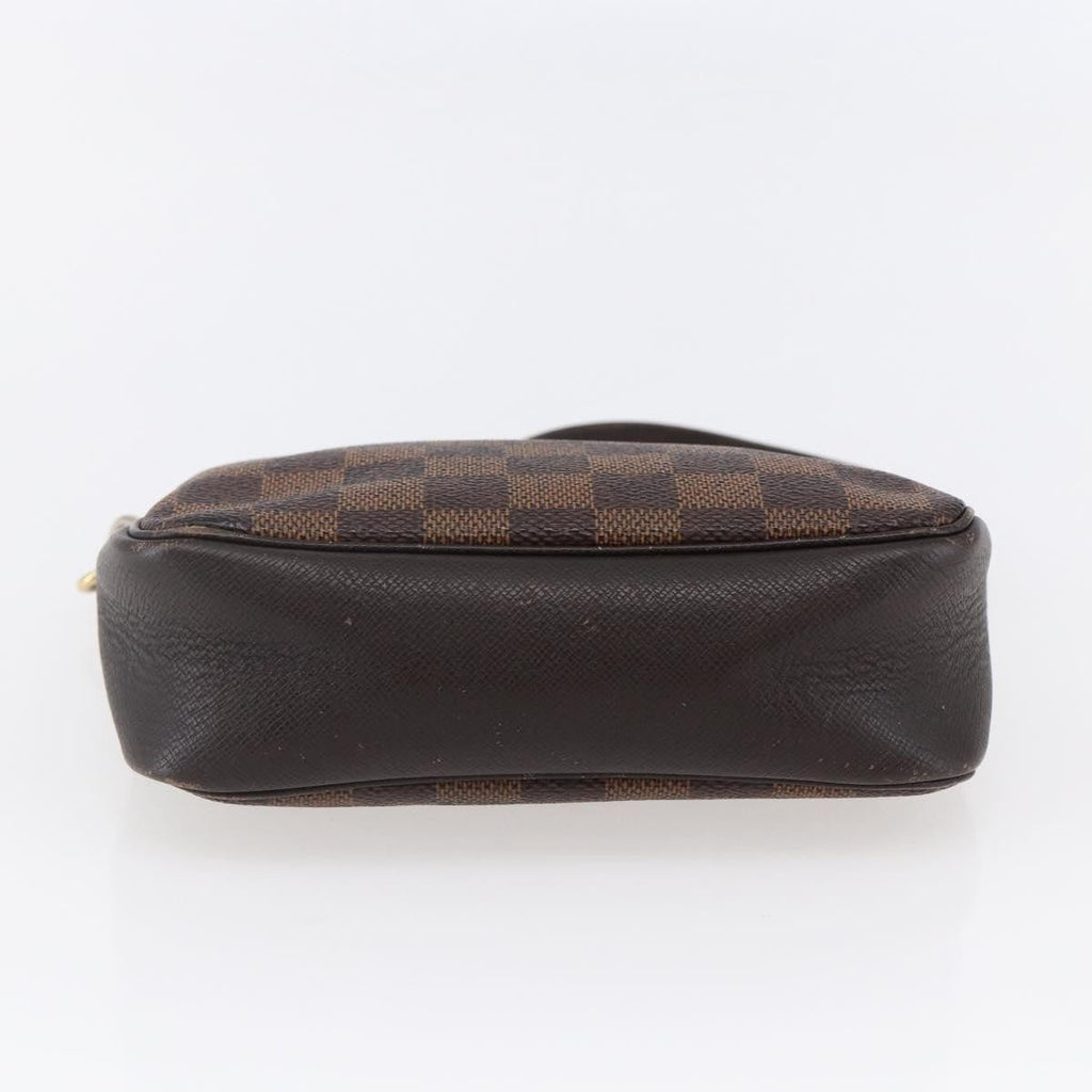 Louis Vuitton Trousse Make Up Bag Damier Canvas Brown Canvas Clutche & Pouche Bag