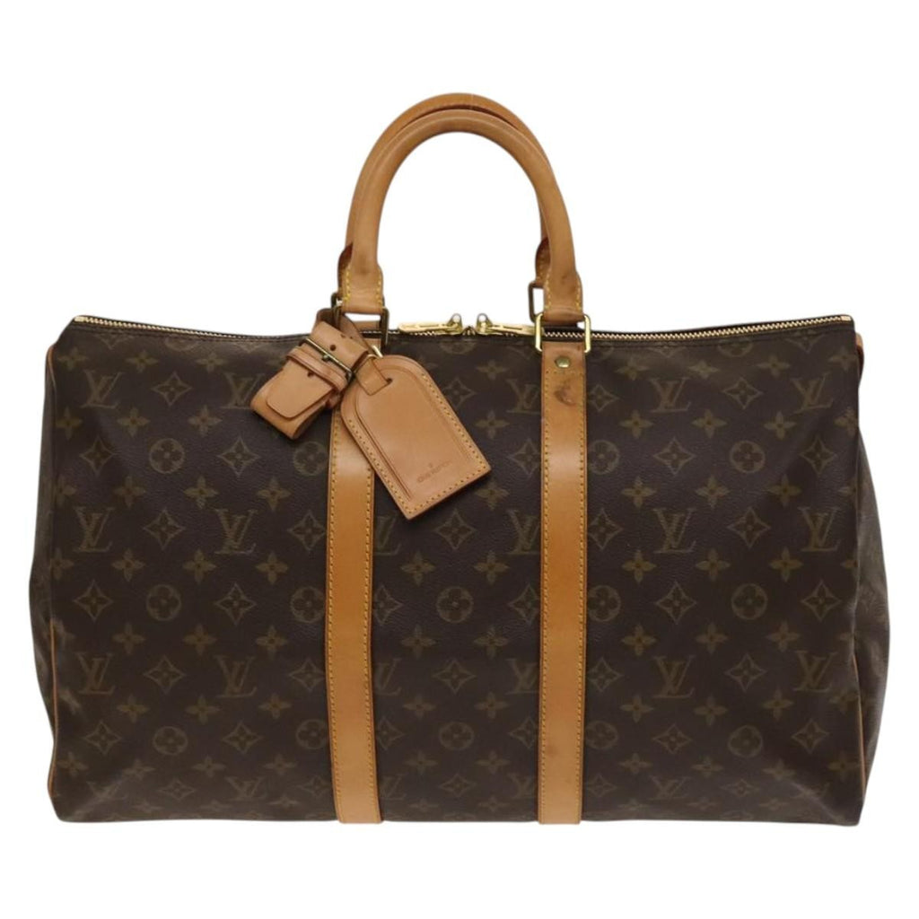 Louis Vuitton Keepall Bag Monogram Canvas Brown Canvas Bag