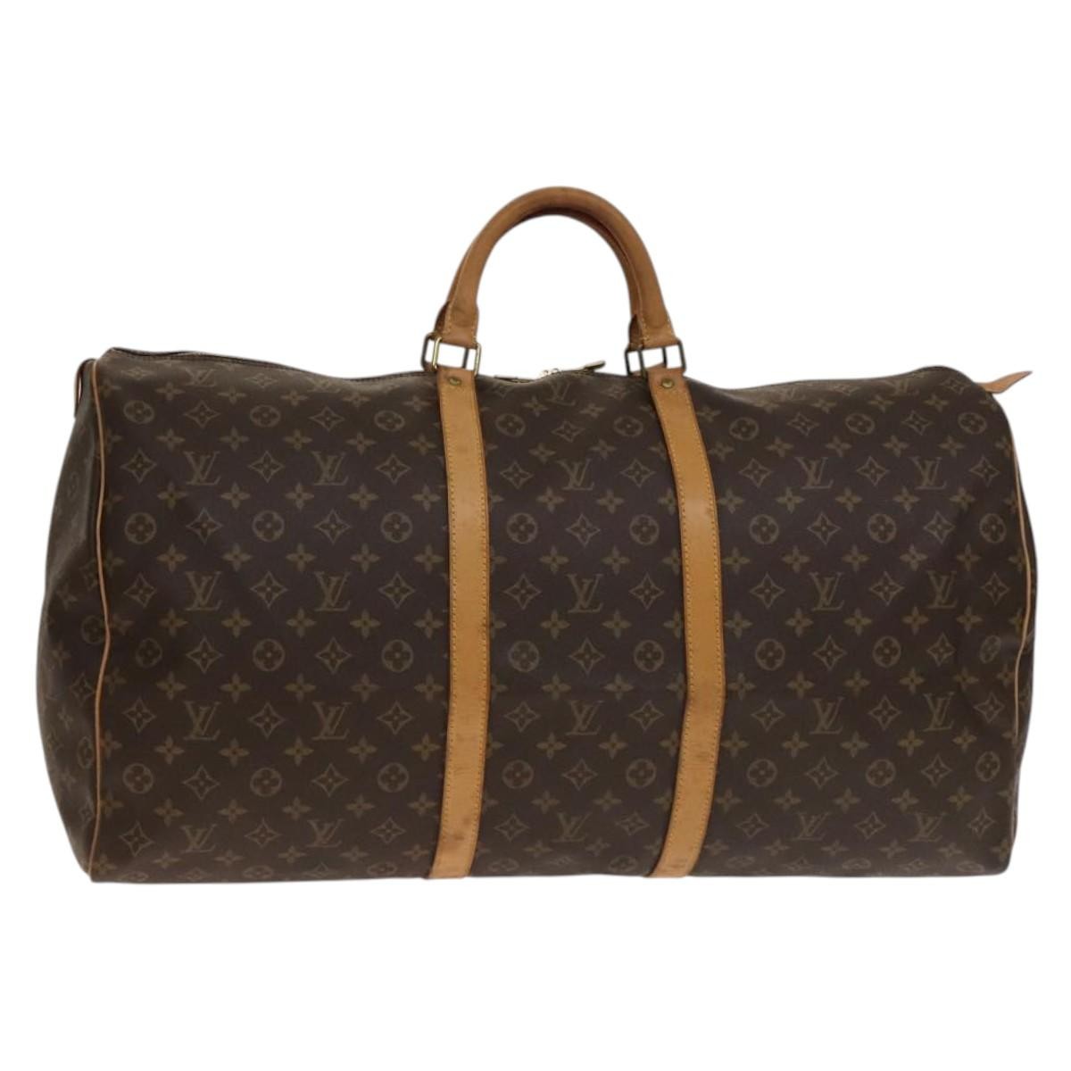Louis Vuitton Keepall Bag Monogram Canvas Brown Canvas Bag