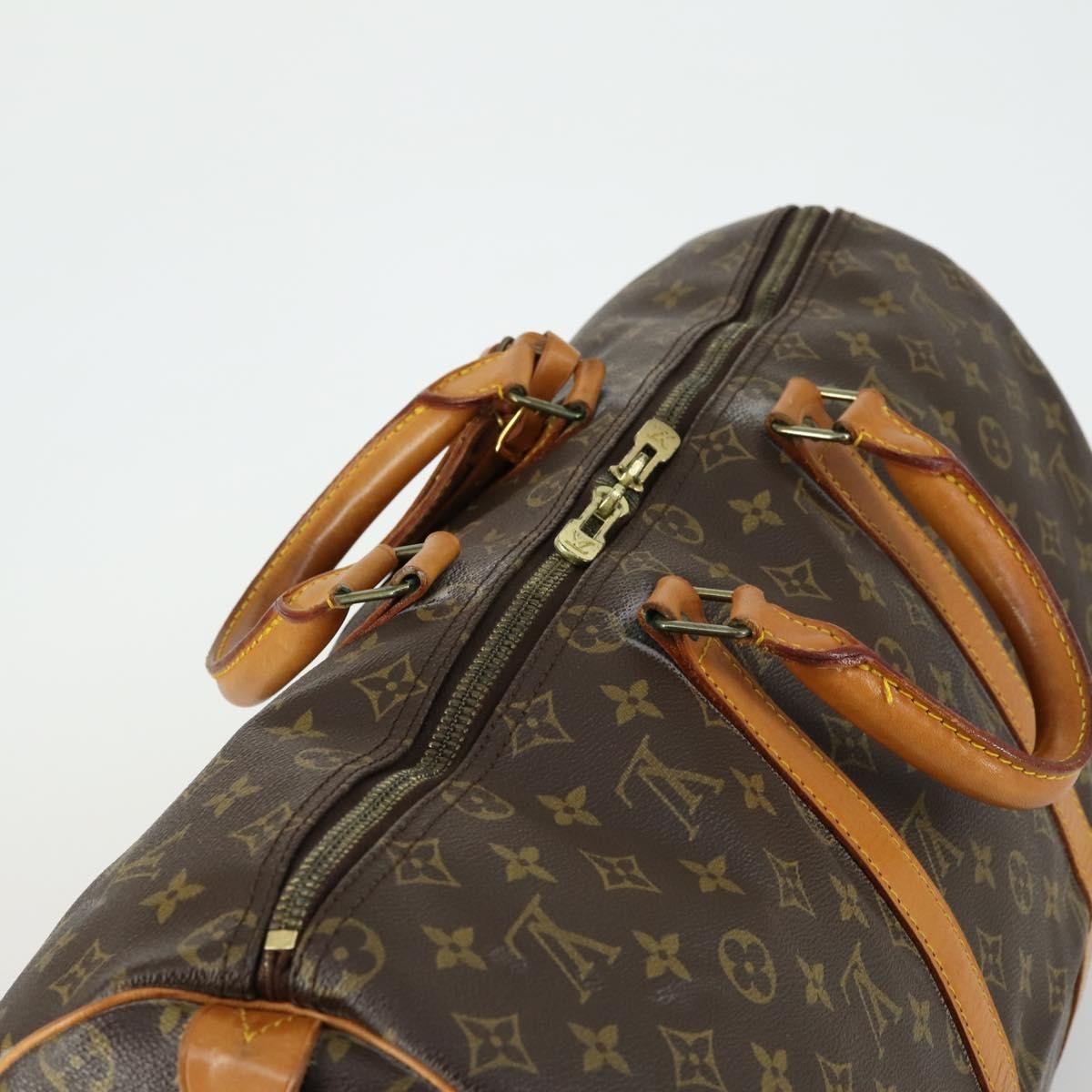 Louis Vuitton Keepall Bag Monogram Canvas Brown Canvas Travel Bag