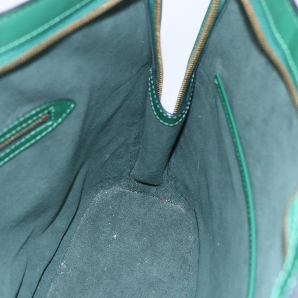 Louis Vuitton Lussac Handbag Epi Leather Green Leather Shoulder Bag