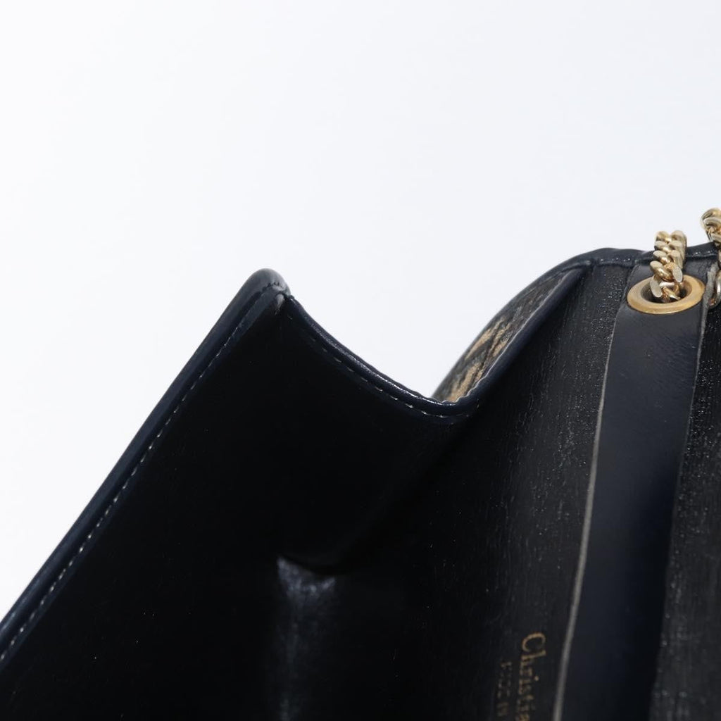 Christian Dior Vintage Cd Trotter Shoulder Bag Canvas Navy Canvas Shoulder Bag Bag (Pre-Owned)