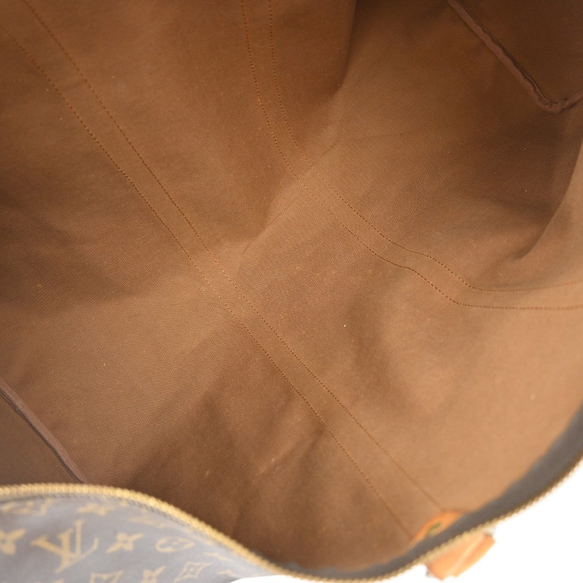 Louis Vuitton Keepall Bag Monogram Canvas Brown Canvas Travel Bag