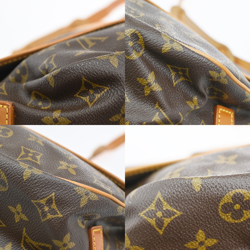 Louis Vuitton Saumur Handbag Monogram Canvas Brown Canvas Shoulder Bag