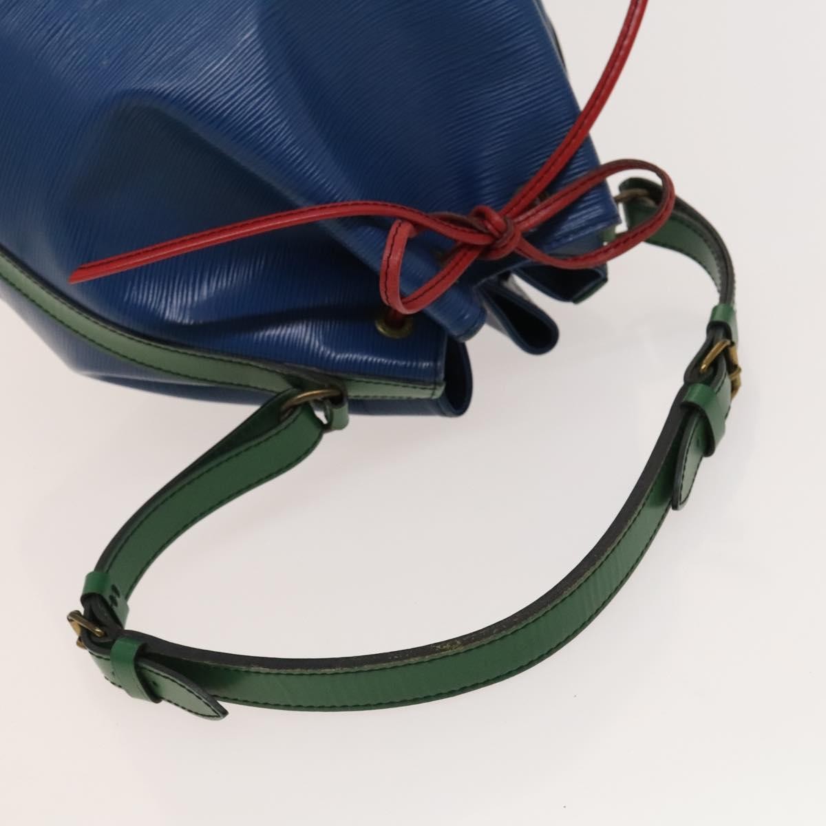 Louis Vuitton Tricolor Noe Handbag Epi Leather Blue Leather Bag