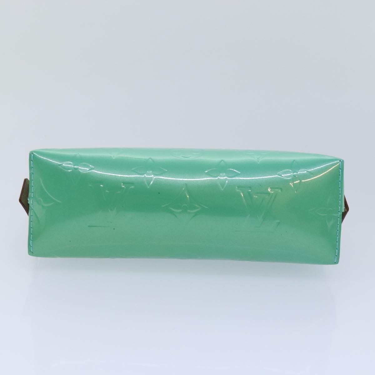 Louis Vuitton Cosmetic Pouch Monogram Vernis Blue Patent_Leather Clutche & Pouche Bag