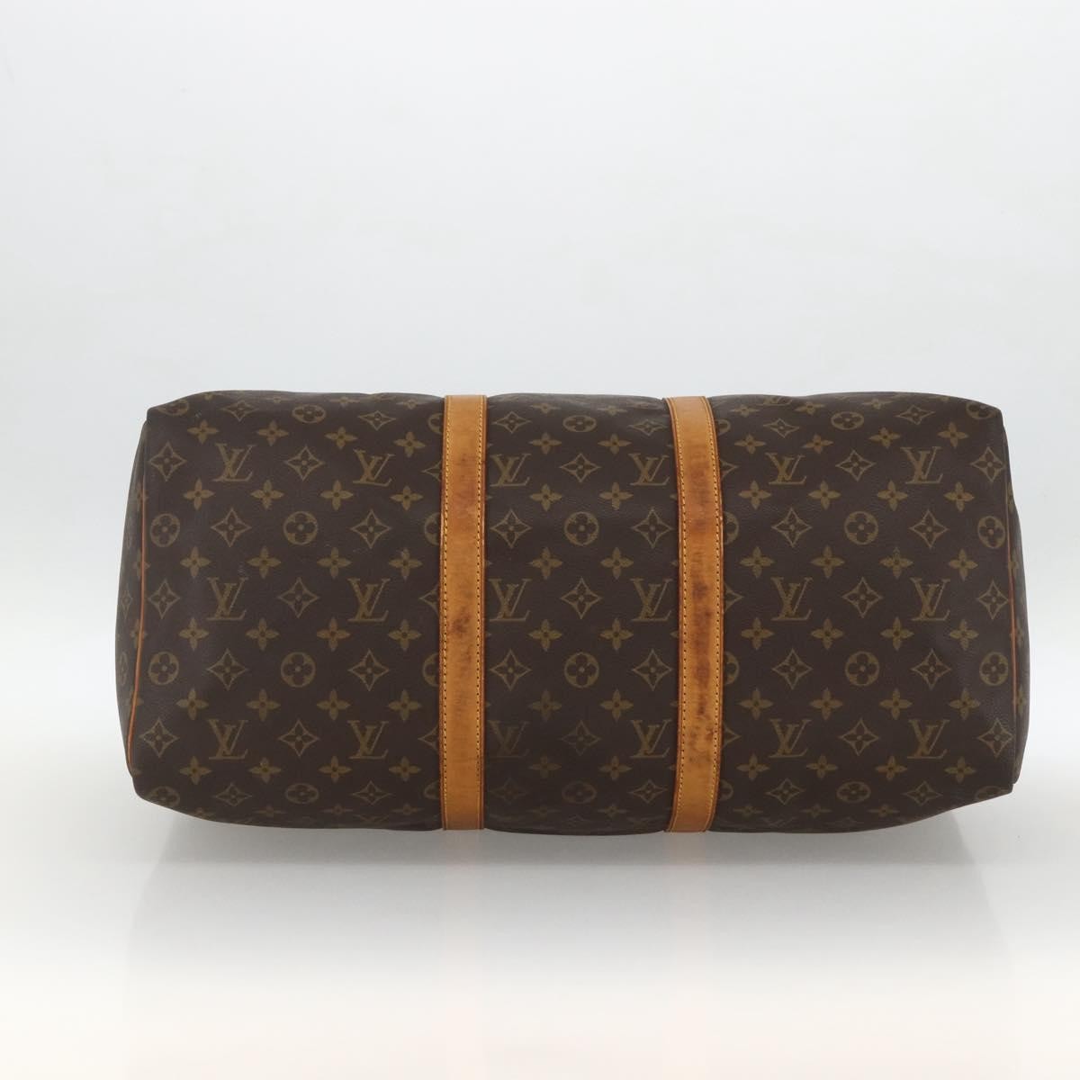 Louis Vuitton Keepall Bag Monogram Canvas Brown Canvas Travel Bag