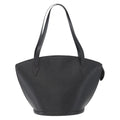 Louis Vuitton Saint Jacques Handbag Epi Leather Black Leather Shoulder Bag